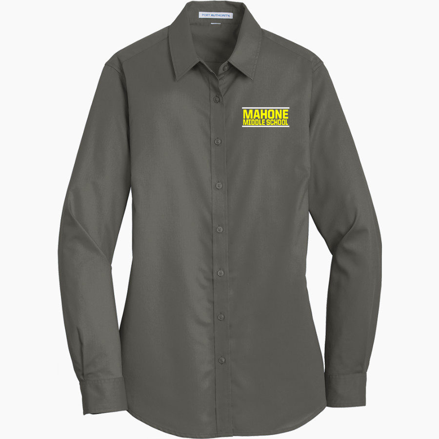 Mahone Mustangs Port Authority Women's SuperPro Twill Shirt