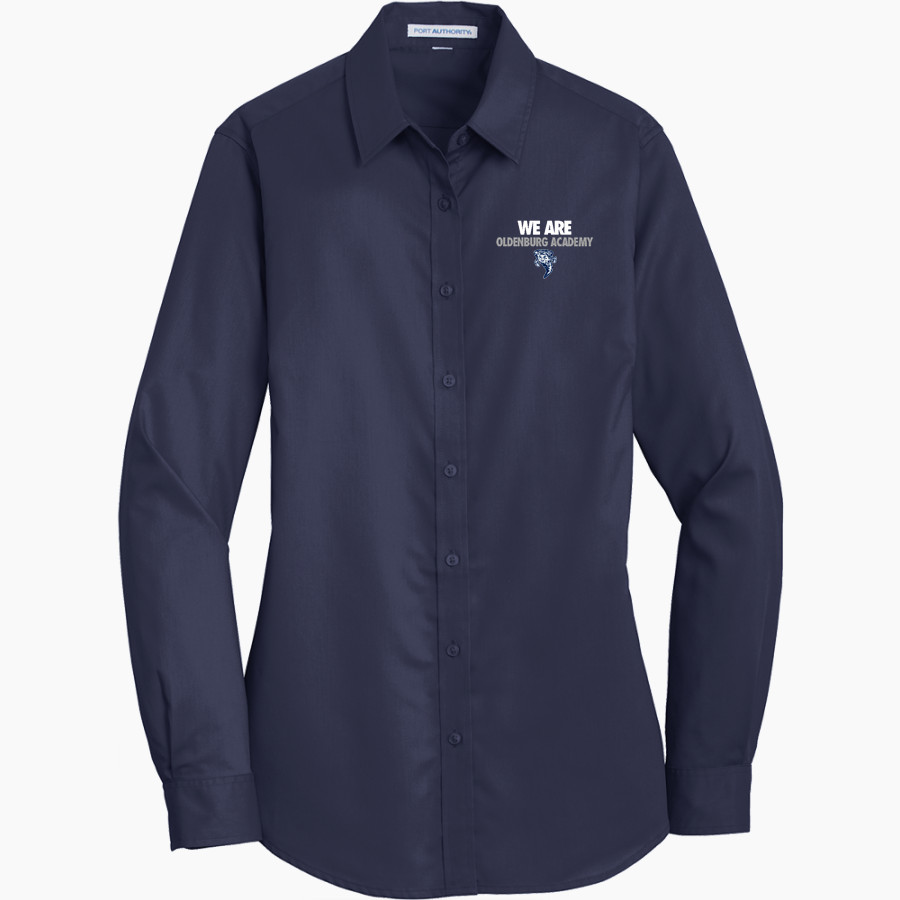 OLDENBURG ACADEMY TWISTERS Port Authority Women's SuperPro Twill Shirt