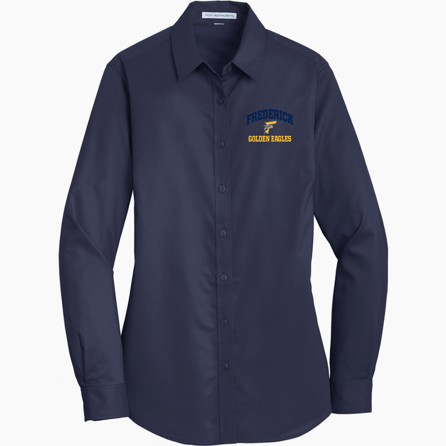 FREDERICK HIGH SCHOOL GOLDEN EAGLES <span class="pdp-name-mascot">FREDERICK GOLDEN EAGLES</span> Port Authority Women's SuperPro Twill Shirt