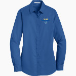 Divine Savior Academy Sharks <span class="pdp-name-mascot">Divine Savior Sharks</span> Port Authority Women's SuperPro Twill Shirt Front Thumbnail