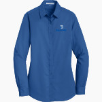 OCRACOKE SCHOOL DOLPHINS <span class="pdp-name-mascot">OCRACOKE DOLPHINS</span> Port Authority Women's SuperPro Twill Shirt Front Thumbnail