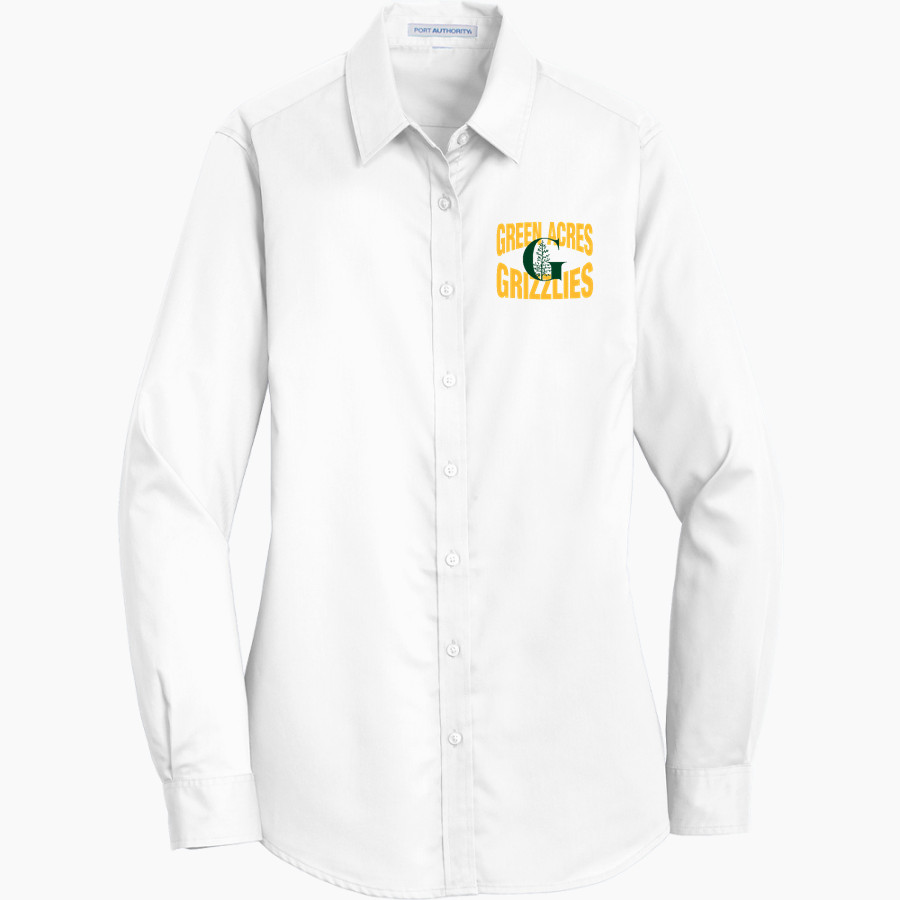Green Acres Grizzlies <span class="pdp-name-mascot">Green Acres School Grizzlies</span> Port Authority Women's SuperPro Twill Shirt