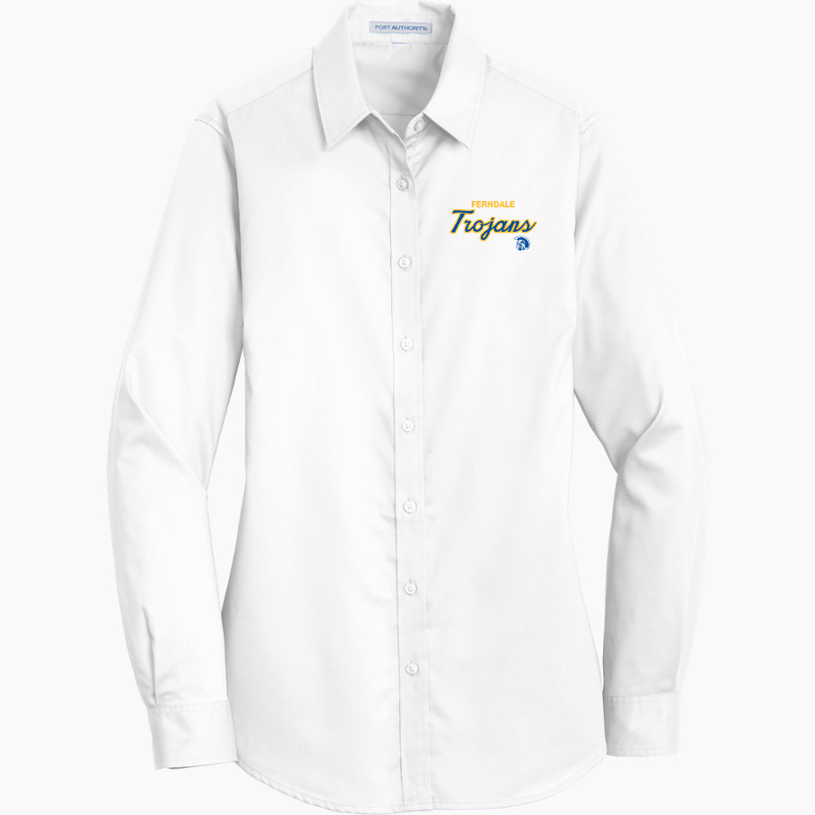 Ferndale Trojans <span class="pdp-name-mascot">Ferndale Trojans</span> Port Authority Women's SuperPro Twill Shirt