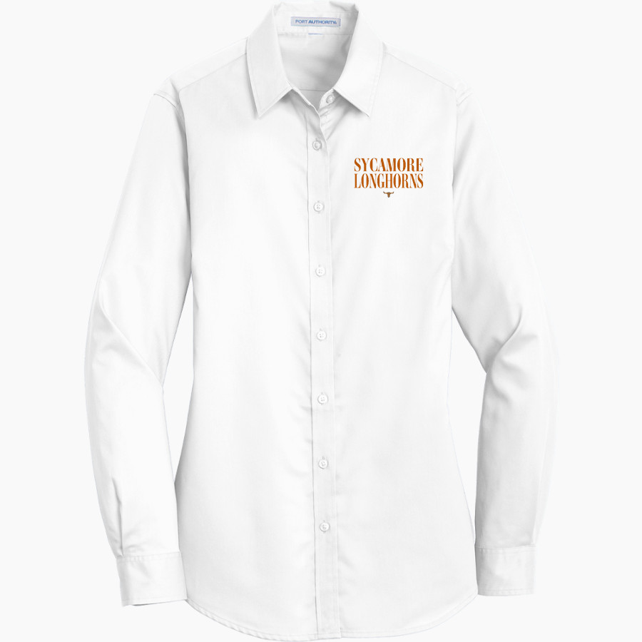 Sycamore Longhorns <span class="pdp-name-mascot">Sycamore Elementary School Longhorns</span> Port Authority Women's SuperPro Twill Shirt