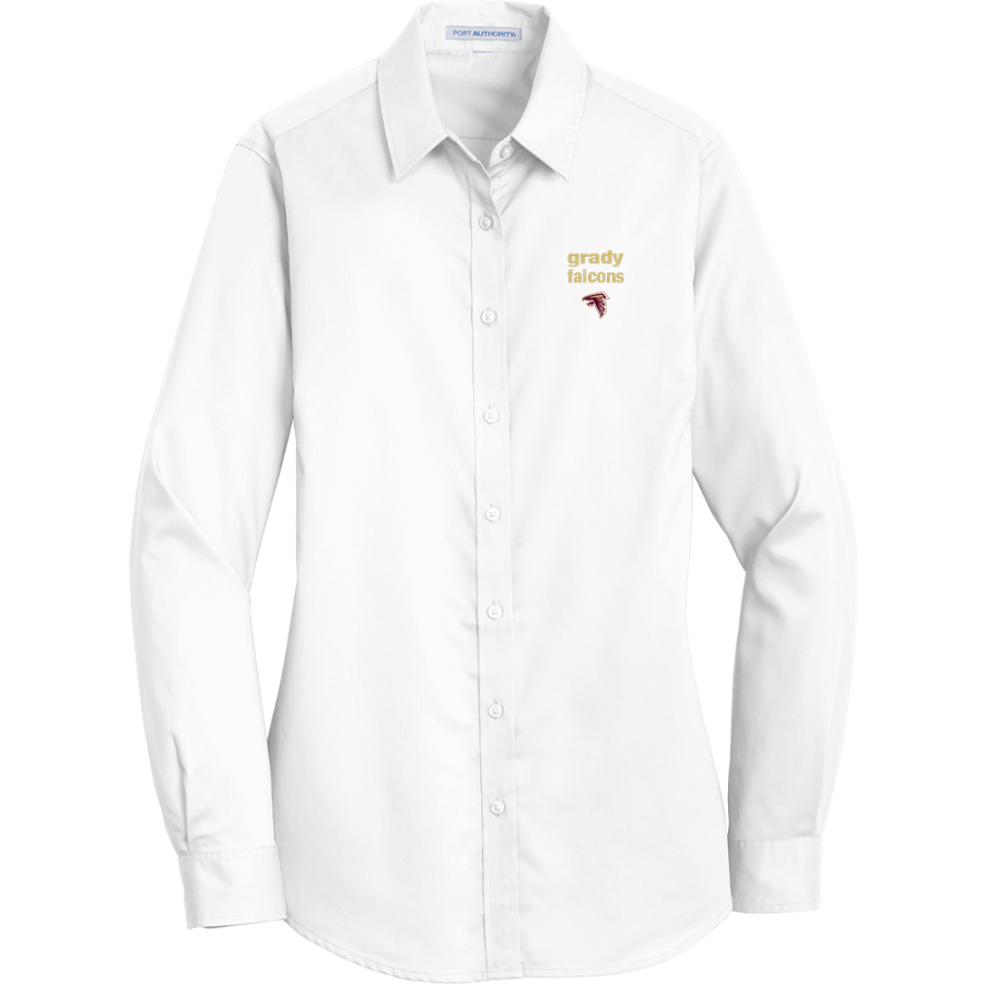 WM E GRADY VOC TECH SCHOOL FALCONS <span class="pdp-name-mascot">GRADY HIGH SCHOOL FALCONS</span> Port Authority Women's SuperPro Twill Shirt