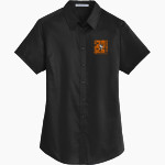 CALDWELL HIGH SCHOOL HORNETS <span class="pdp-name-mascot">CALDWELL HORNETS</span> Port Authority Women's Short Sleeve SuperPro Twill Shirt Front Thumbnail