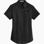 ASHTON-FRANKLIN CENTER H S RAIDERS <span class="pdp-name-mascot">ASHTON - FRANKLIN RAIDERS</span> Port Authority Women's Short Sleeve SuperPro Twill Shirt Front Thumbnail