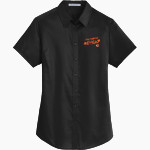 SOUTH HADLEY HIGH SCHOOL TIGERS Port Authority Women's Short Sleeve SuperPro Twill Shirt Front Thumbnail
