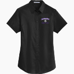 King's Academy Warriors Port Authority Women's Short Sleeve SuperPro Twill Shirt Front Thumbnail