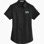 4th Down University 4th Down University <span class="pdp-name-mascot">4th Down University</span> Port Authority Women's Short Sleeve SuperPro Twill Shirt Front Thumbnail