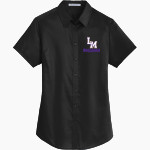 LOS MOLINOS HIGH SCHOOL BULLDOGS Port Authority Women's Short Sleeve SuperPro Twill Shirt Front Thumbnail