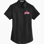 MYRTLE HIGH SCHOOL HAWKS Port Authority Women's Short Sleeve SuperPro Twill Shirt Front Thumbnail