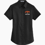 Dowagiac Chieftains <span class="pdp-name-mascot">Dowagiac Chieftains</span> Port Authority Women's Short Sleeve SuperPro Twill Shirt Front Thumbnail