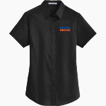 Whiteland Warriors <span class="pdp-name-mascot">Whiteland Warriors</span> Port Authority Women's Short Sleeve SuperPro Twill Shirt Front Thumbnail