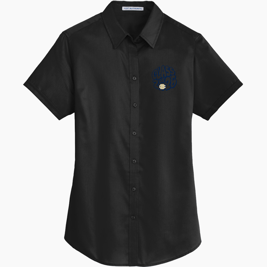 Building Champions Baseball <span class="pdp-name-mascot">Building Champions Baseball</span> Port Authority Women's Short Sleeve SuperPro Twill Shirt