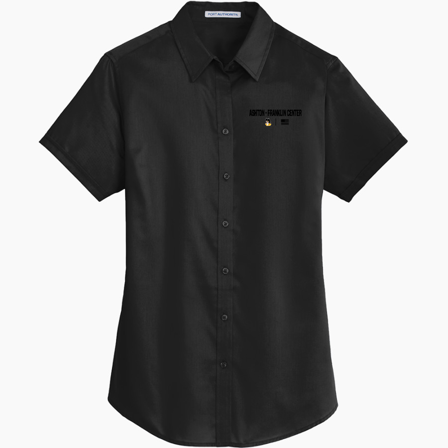 ASHTON-FRANKLIN CENTER H S RAIDERS <span class="pdp-name-mascot">ASHTON - FRANKLIN RAIDERS</span> Port Authority Women's Short Sleeve SuperPro Twill Shirt