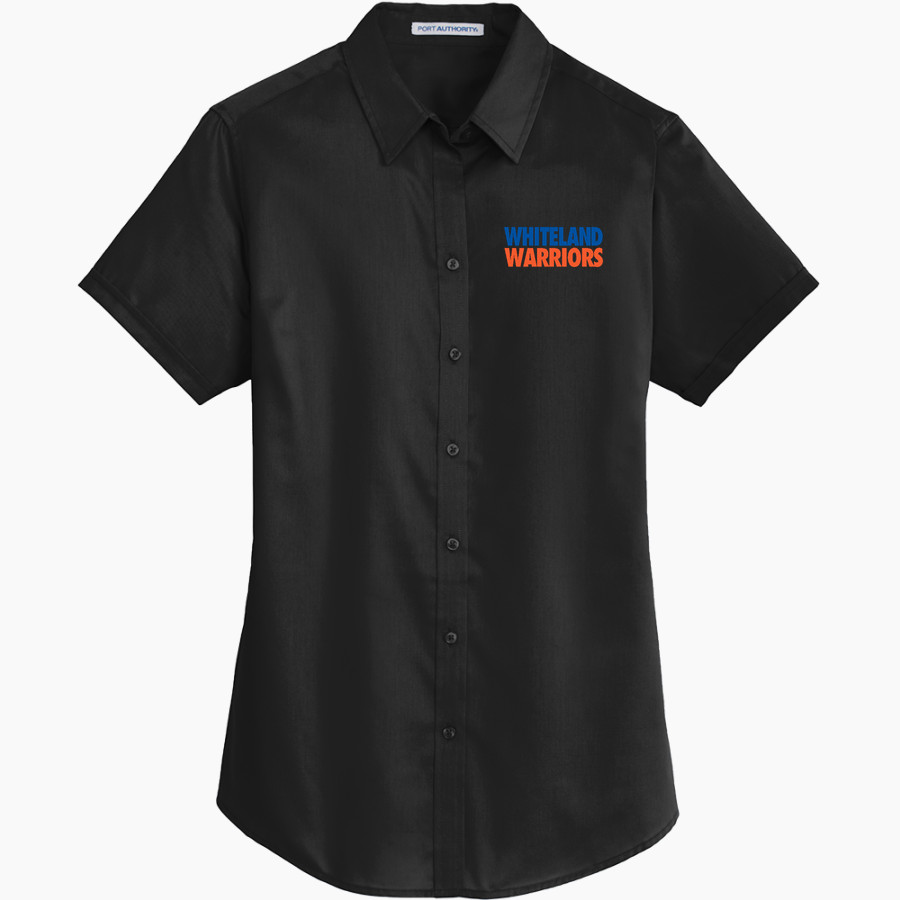Whiteland Warriors <span class="pdp-name-mascot">Whiteland Warriors</span> Port Authority Women's Short Sleeve SuperPro Twill Shirt