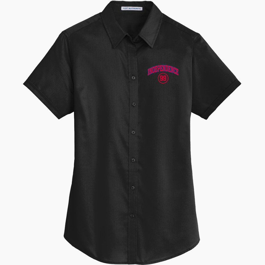 INDEPENDENCE HIGH SCHOOL 76ERS <span class="pdp-name-mascot">INDEPENDENCE 76ERS</span> Port Authority Women's Short Sleeve SuperPro Twill Shirt