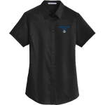 BEEKMAN CHARTER SCHOOL TIGERS <span class="pdp-name-mascot">BEEKMAN CHARTER SCHOOL TIGERS</span> Port Authority Women's Short Sleeve SuperPro Twill Shirt Front Thumbnail