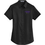 LONOKE HIGH SCHOOL JACKRABBITS <span class="pdp-name-mascot">LONOKE JACKRABBITS</span> Port Authority Women's Short Sleeve SuperPro Twill Shirt Front Thumbnail