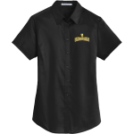 Madonna Crusaders <span class="pdp-name-mascot">Madonna Crusaders</span> Port Authority Women's Short Sleeve SuperPro Twill Shirt Front Thumbnail