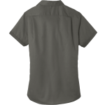 Plainfield Quakers <span class="pdp-name-mascot">Plainfield Quakers</span> Port Authority Women's Short Sleeve SuperPro Twill Shirt Back Thumbnail