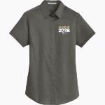 Calvary Lions Port Authority Women's Short Sleeve SuperPro Twill Shirt Front Thumbnail