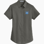 WELCH HIGH SCHOOL WILDCATS <span class="pdp-name-mascot">WELCH WILDCATS</span> Port Authority Women's Short Sleeve SuperPro Twill Shirt Front Thumbnail