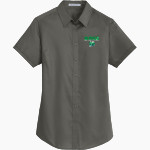 Notre Dame College Prep The Official Online Store <span class="pdp-name-mascot">Notre Dame Dons</span> Port Authority Women's Short Sleeve SuperPro Twill Shirt Front Thumbnail