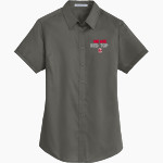 Red Top Miners <span class="pdp-name-mascot">Red Top MIners</span> Port Authority Women's Short Sleeve SuperPro Twill Shirt Front Thumbnail