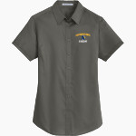 Founders Classical Lions <span class="pdp-name-mascot">Founders Classical Lions</span> Port Authority Women's Short Sleeve SuperPro Twill Shirt Front Thumbnail