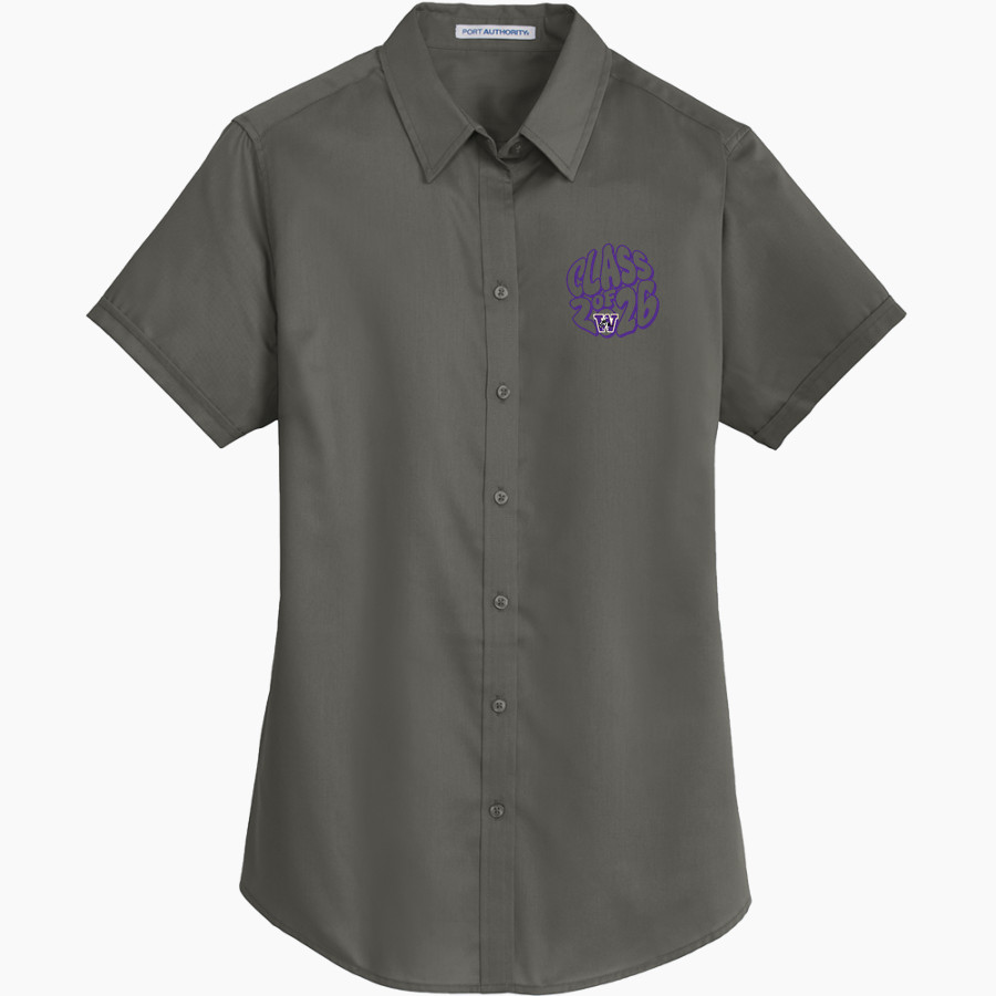 Wickenburg Wranglers <span class="pdp-name-mascot">Wickenburg Eagles</span> Port Authority Women's Short Sleeve SuperPro Twill Shirt