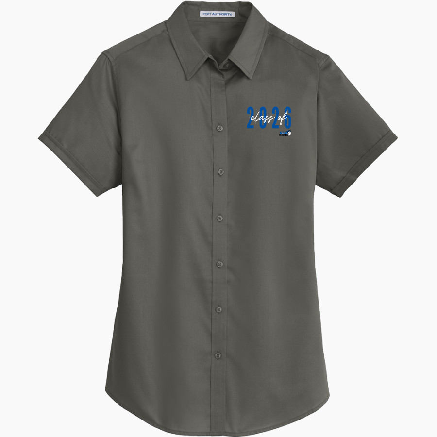 UAH Chargers Port Authority Women's Short Sleeve SuperPro Twill Shirt