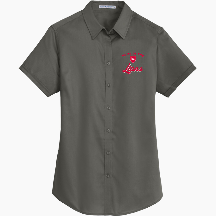 Master's Lions <span class="pdp-name-mascot">Master's Lions</span> Port Authority Women's Short Sleeve SuperPro Twill Shirt