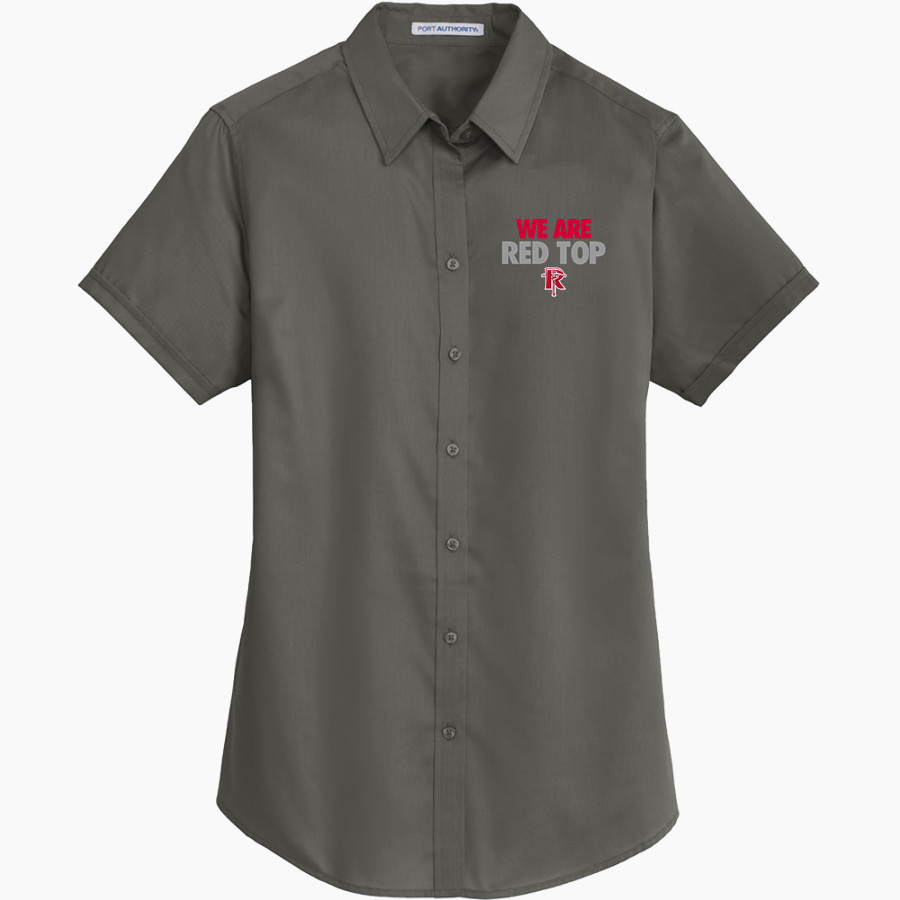 Red Top Miners <span class="pdp-name-mascot">Red Top MIners</span> Port Authority Women's Short Sleeve SuperPro Twill Shirt