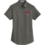 Plainfield Quakers <span class="pdp-name-mascot">Plainfield Quakers</span> Port Authority Women's Short Sleeve SuperPro Twill Shirt Front Thumbnail