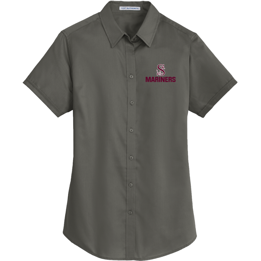 Southampton Mariners <span class="pdp-name-mascot">Southampton Mariners</span> Port Authority Women's Short Sleeve SuperPro Twill Shirt