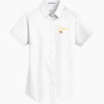 Olivet Nazarene Tigers Port Authority Women's Short Sleeve SuperPro Twill Shirt Front Thumbnail