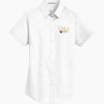 St. FRANCIS HIGH SCHOOL GOLDEN KNIGHTS <span class="pdp-name-mascot">SAINT FRANCIS GOLDEN KNIGHTS</span> Port Authority Women's Short Sleeve SuperPro Twill Shirt Front Thumbnail