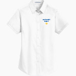 CULBRETH Cougars <span class="pdp-name-mascot">GREY CULBRETH MIDDLE SCHOOL Cougars</span> Port Authority Women's Short Sleeve SuperPro Twill Shirt Front Thumbnail