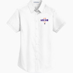 Skyline Gila River Mustangs <span class="pdp-name-mascot">Skyline Mustangs</span> Port Authority Women's Short Sleeve SuperPro Twill Shirt Front Thumbnail