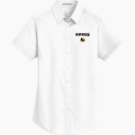 CRANDALL HIGH SCHOOL PIRATES Port Authority Women's Short Sleeve SuperPro Twill Shirt Front Thumbnail
