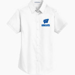 WINDSOR ACADEMY KNIGHTS <span class="pdp-name-mascot">WINDSOR ACADEMY KNIGHTS</span> Port Authority Women's Short Sleeve SuperPro Twill Shirt Front Thumbnail