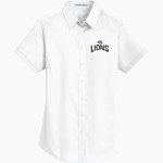 Calvary Lions <span class="pdp-name-mascot">Calvary Lions</span> Port Authority Women's Short Sleeve SuperPro Twill Shirt Front Thumbnail