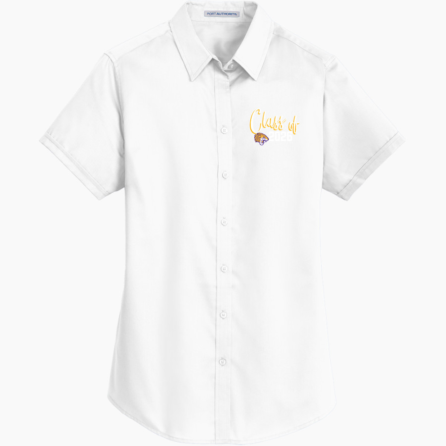 Olivet Nazarene Tigers Port Authority Women's Short Sleeve SuperPro Twill Shirt