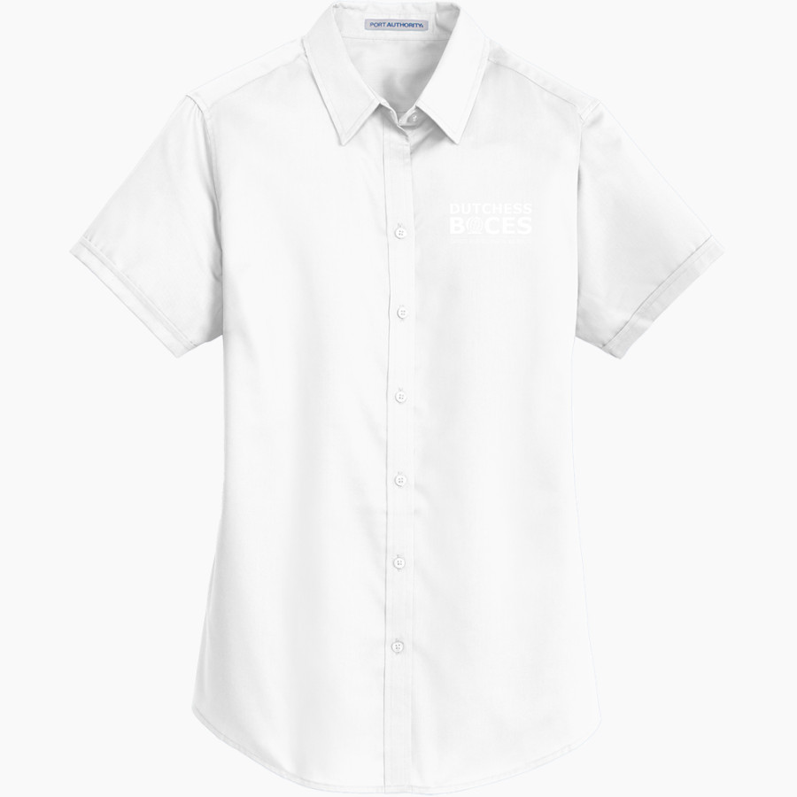 Dutchess BOCES <span class="pdp-name-mascot">Dutchess County BOCES</span> Port Authority Women's Short Sleeve SuperPro Twill Shirt