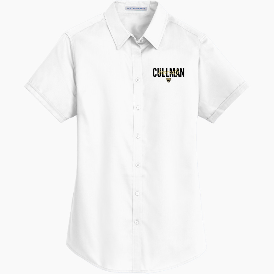 CULLMAN HIGH SCHOOL BEARCATS <span class="pdp-name-mascot">CULLMAN BEARCATS</span> Port Authority Women's Short Sleeve SuperPro Twill Shirt