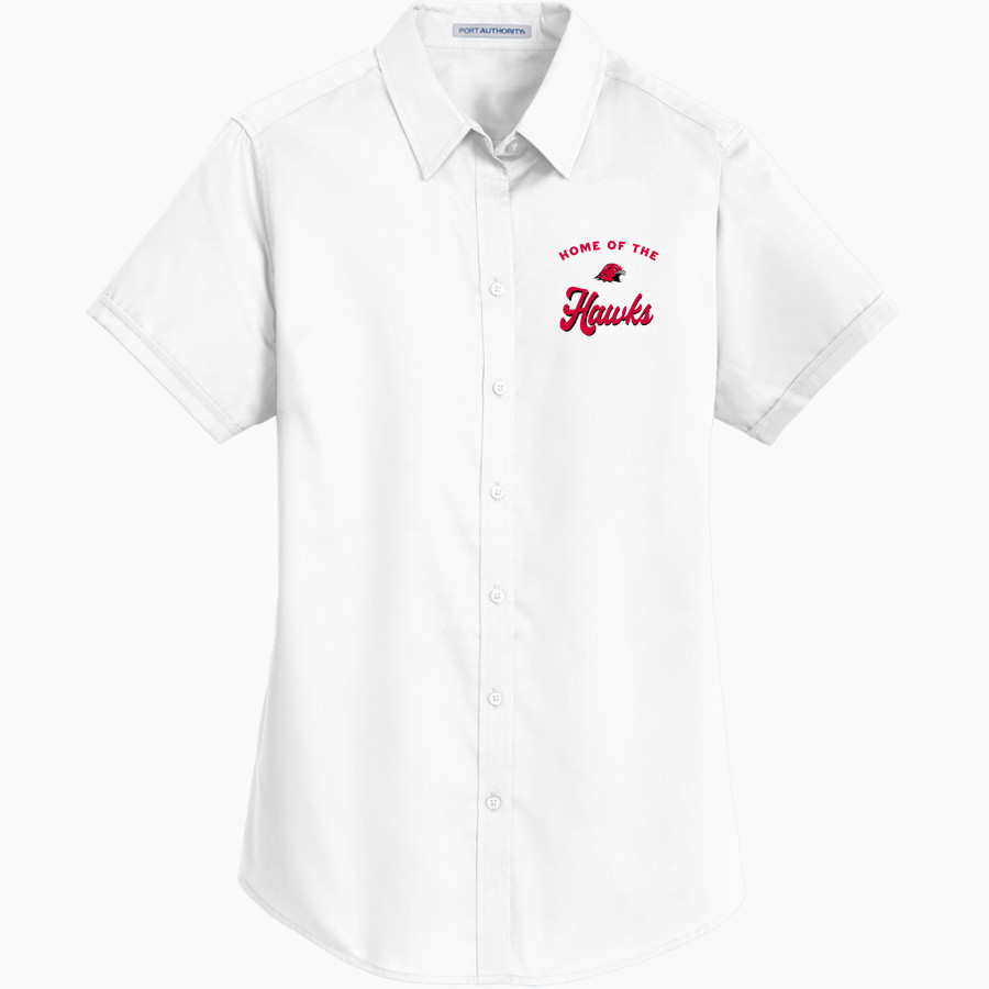 Maine South Hawks Port Authority Women's Short Sleeve SuperPro Twill Shirt