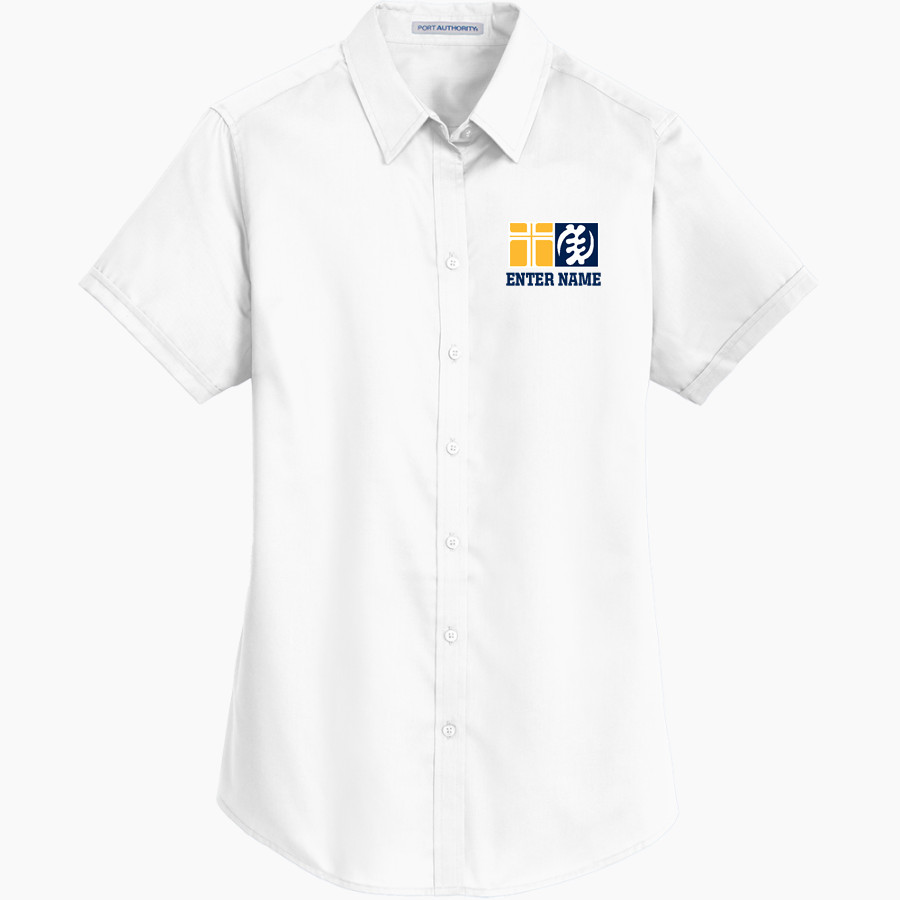 St. Peter Claver Knights Port Authority Women's Short Sleeve SuperPro Twill Shirt