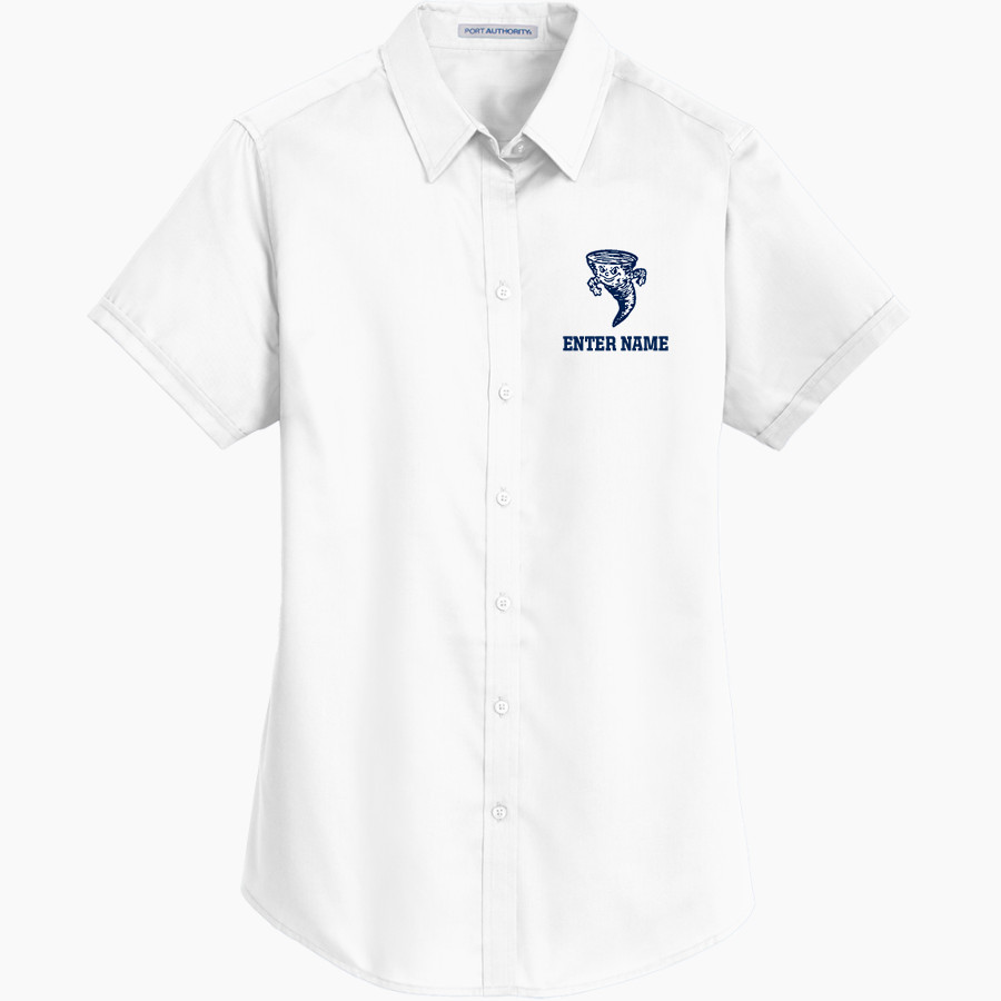 OLDENBURG ACADEMY TWISTERS <span class="pdp-name-mascot">OLDENBURG ACADEMY TWISTERS</span> Port Authority Women's Short Sleeve SuperPro Twill Shirt